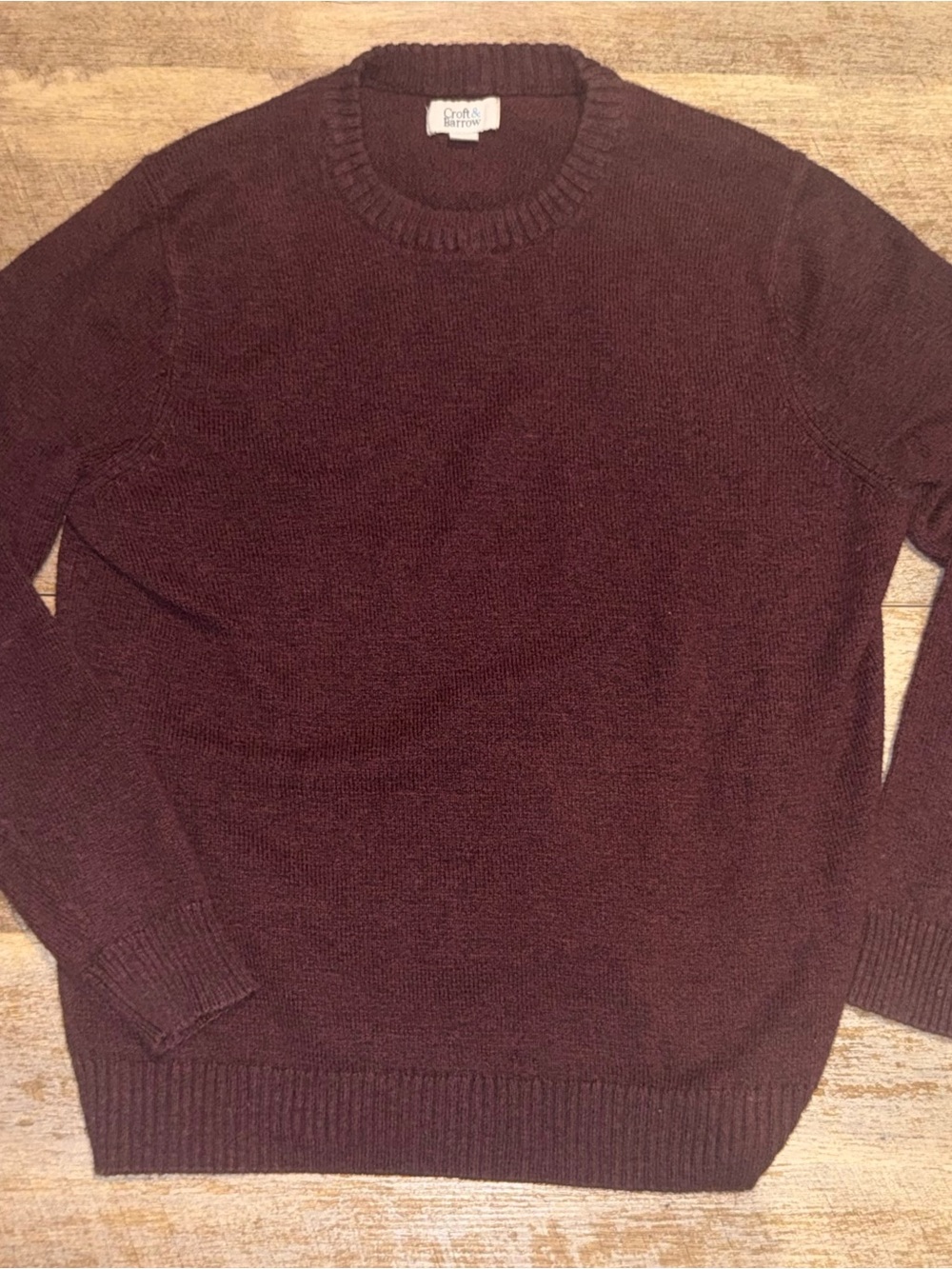 Croft & Barrow burgundy sweater Size M #knitwear #burgundy